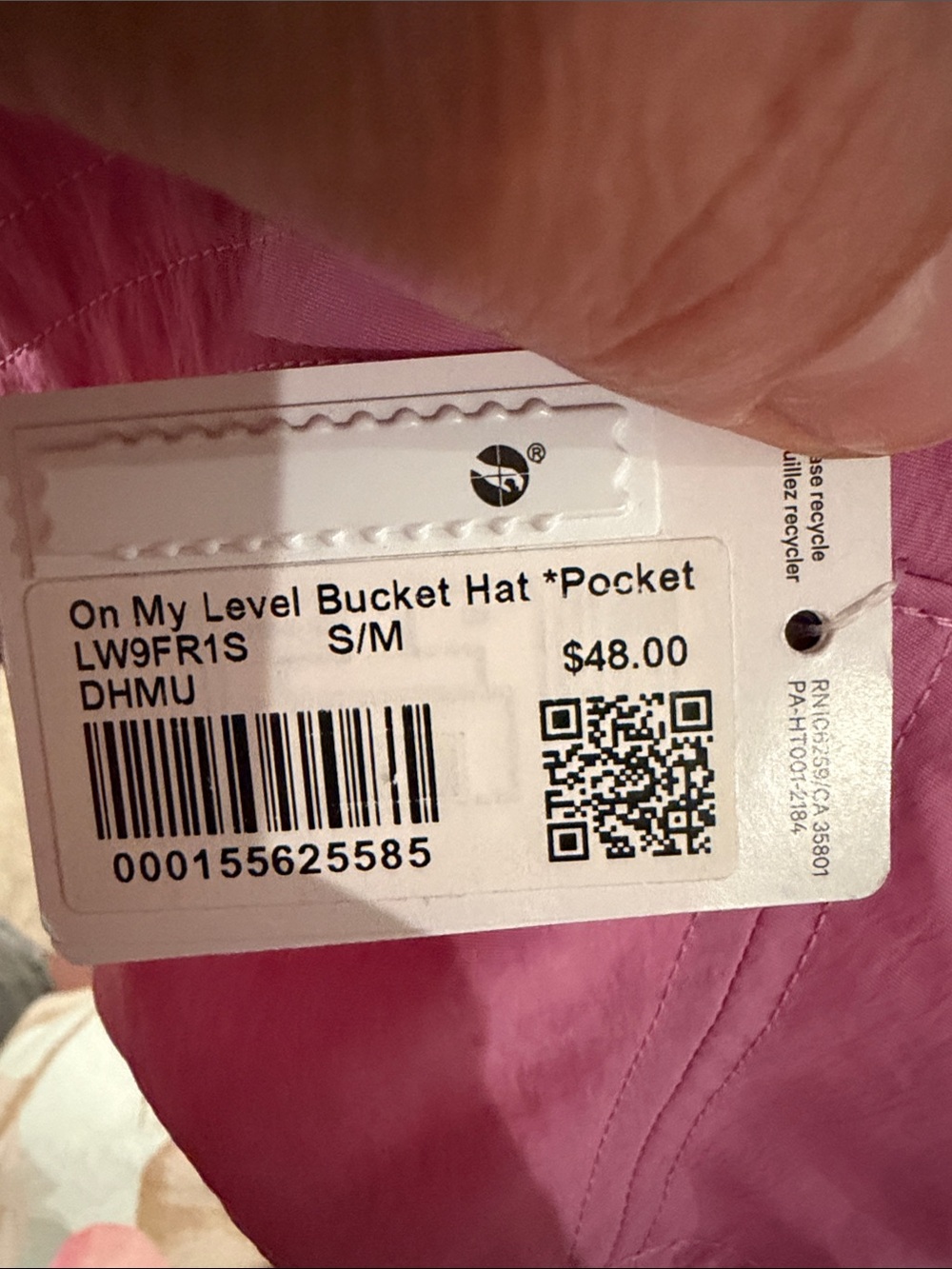lululemon athletica Pink On My Level Bucket Hat with Pocket S/M